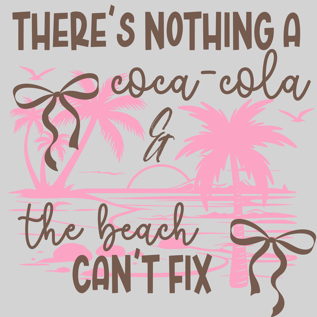 coke & the beach — light grey display background