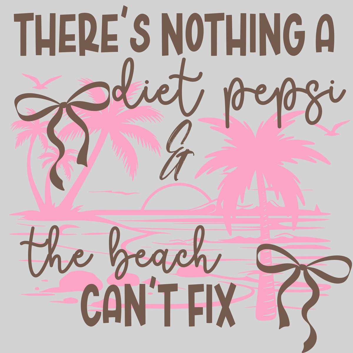 diet pepsi & the beach — light grey display background