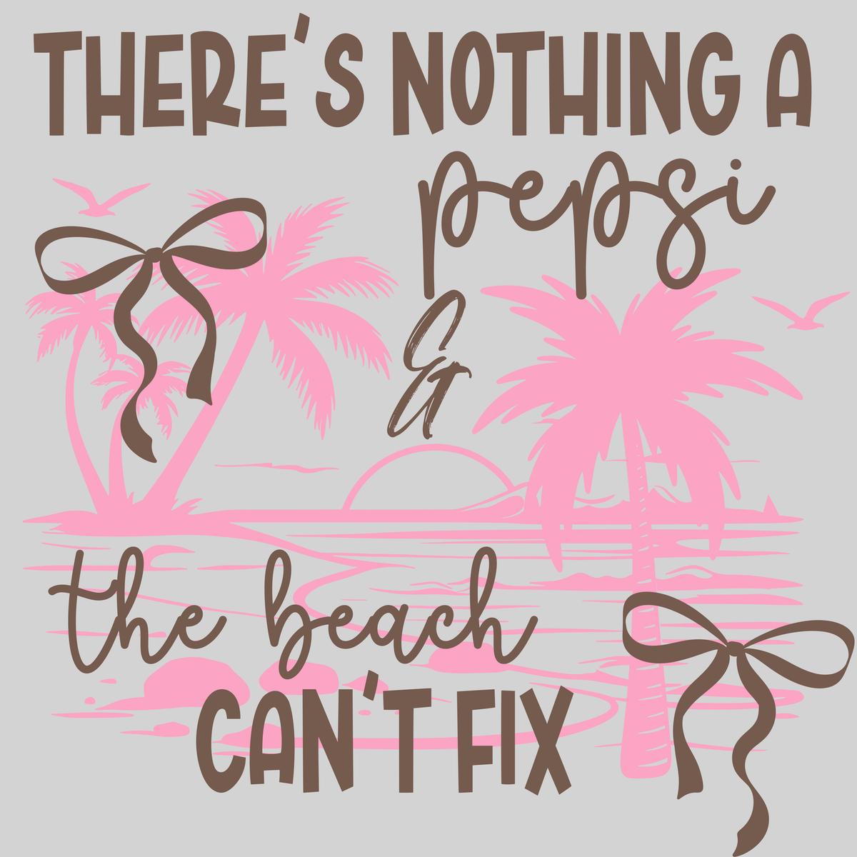 pepsi & the beach — light grey display background