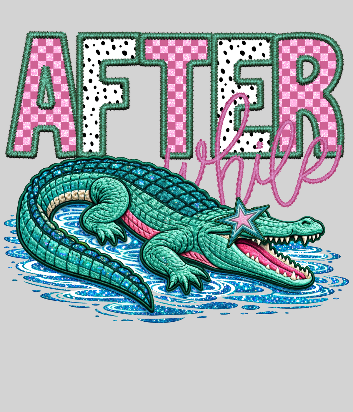 After While Crocodile — light grey display background