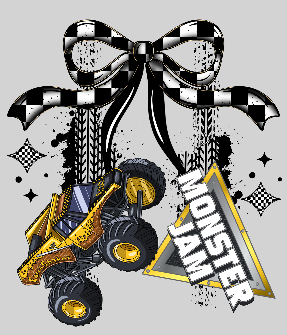MJ Coquette Earth Shaker — light grey display background