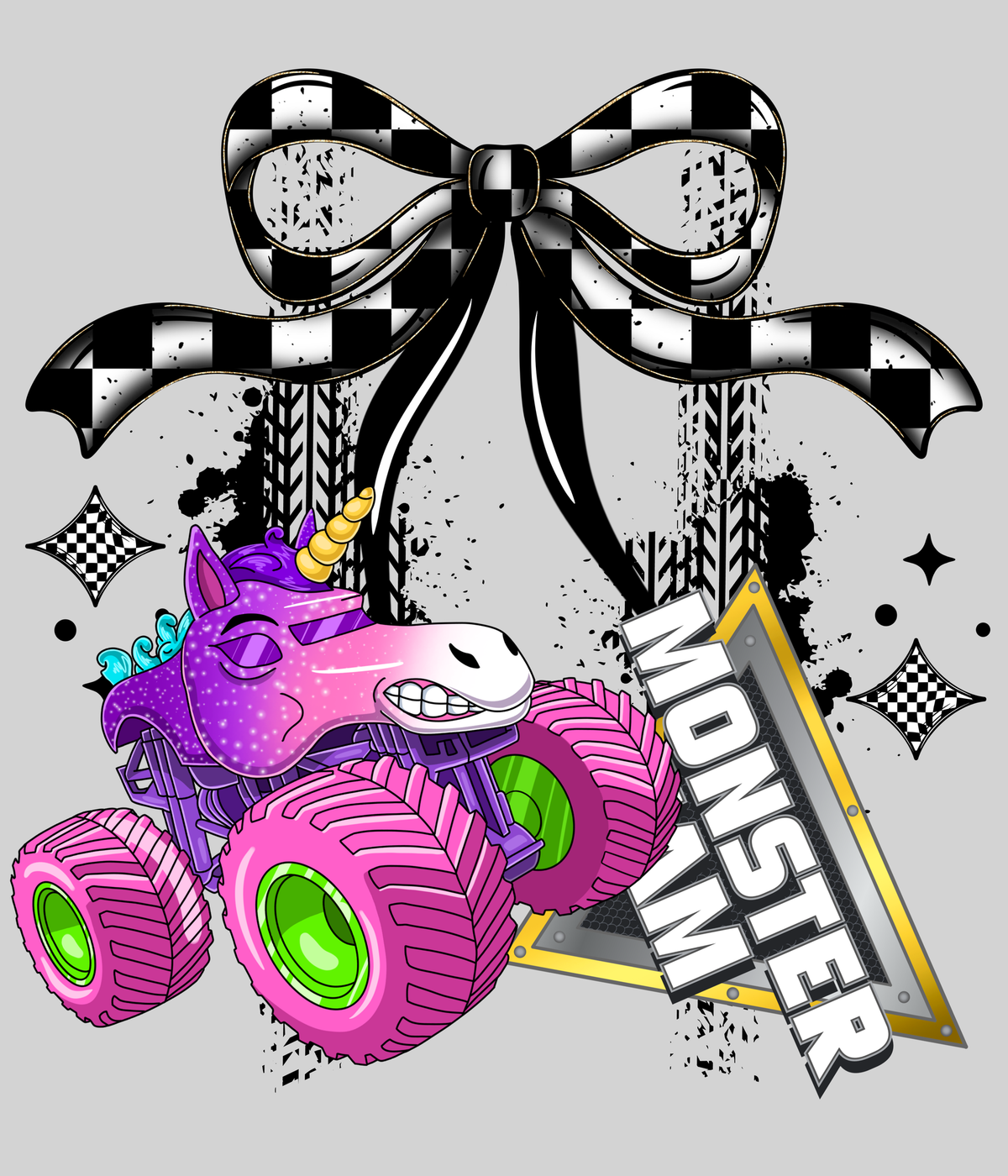 MJ Coquette Sparkle Smash — light grey display background