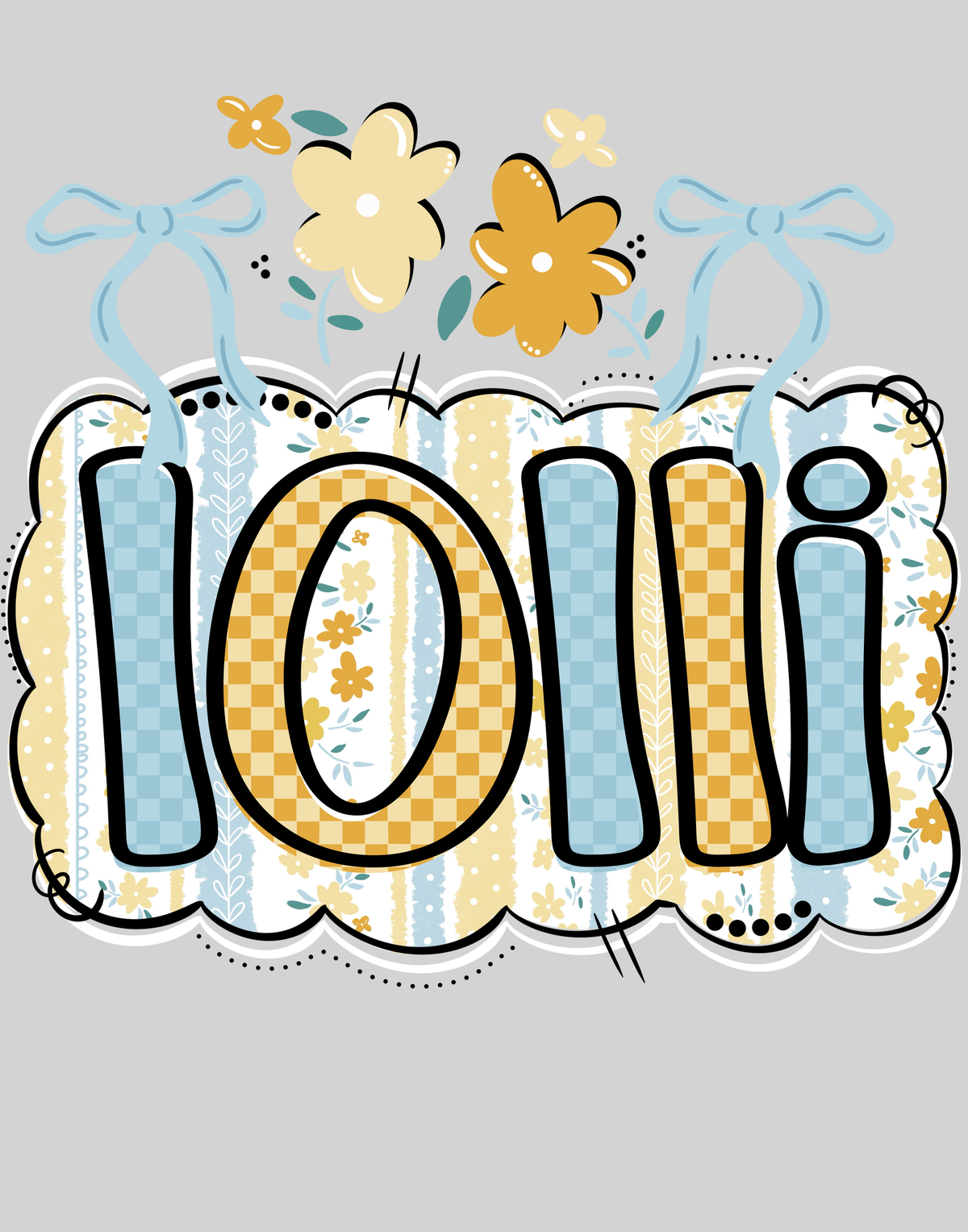 Lolli — light grey display background
