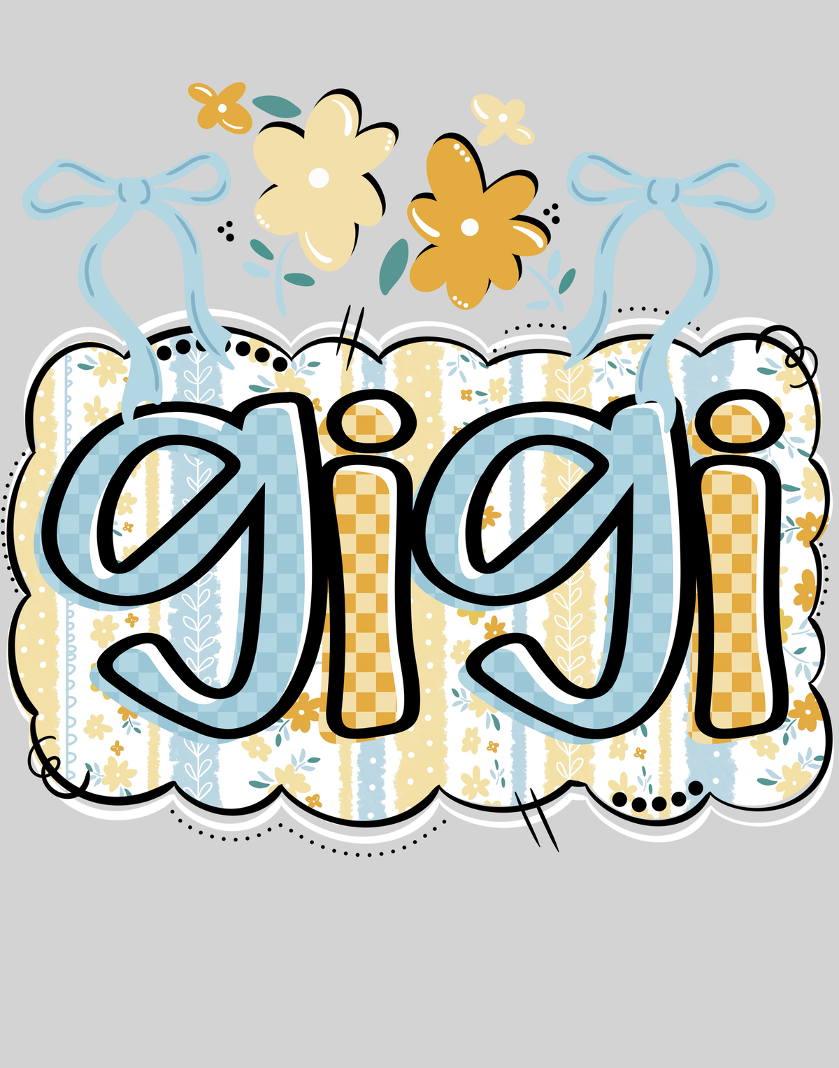 Gigi — light grey display background