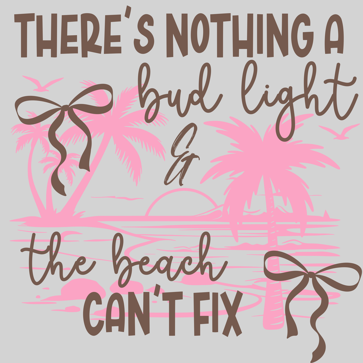 Bud Light & The Beach — light grey display background