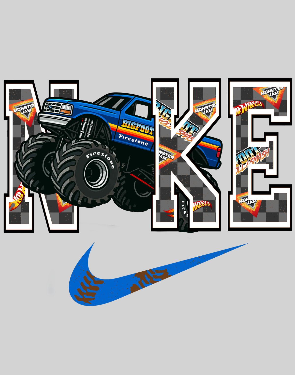 Nike - BIg Foot — light grey display background