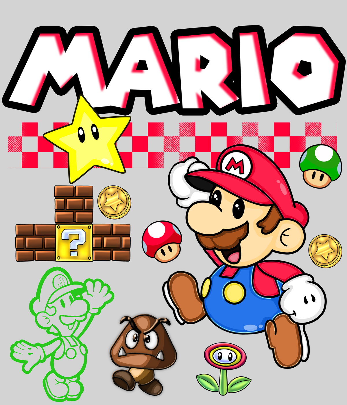 Mario_ — light grey display background