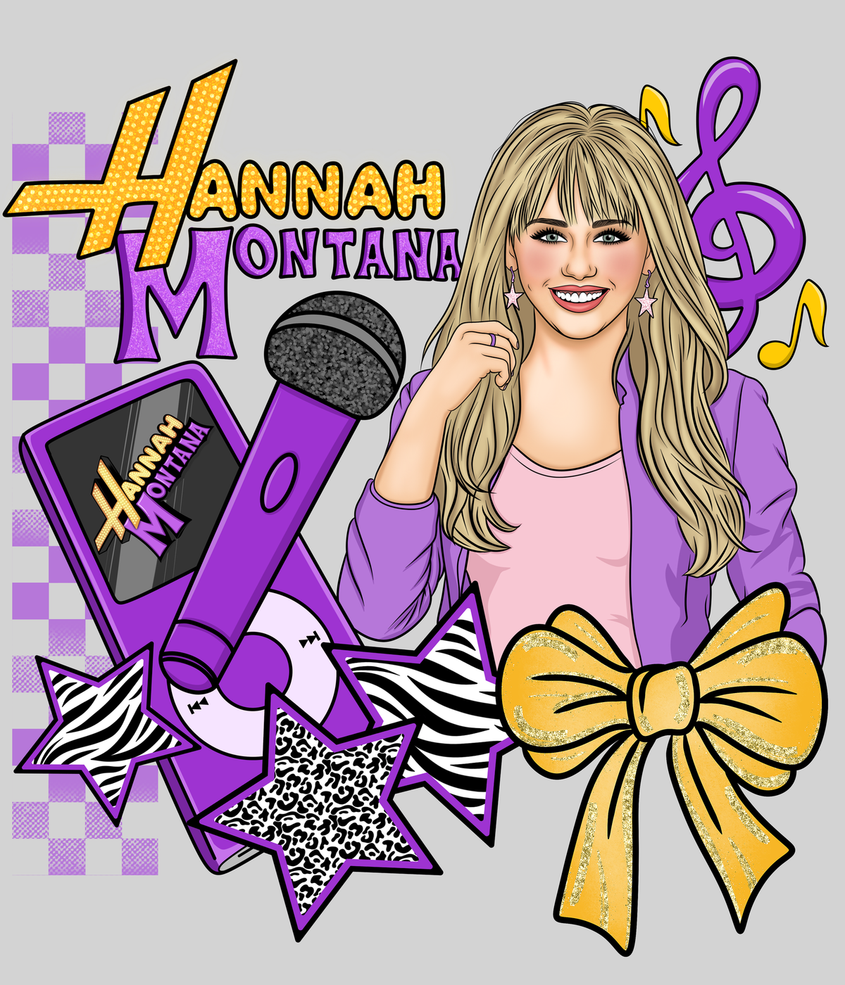 Hannah Montana — light grey display background
