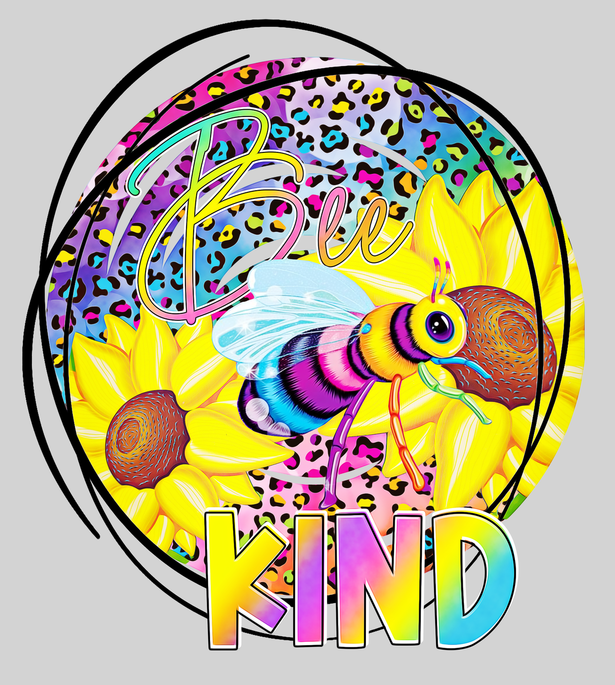 LF Bee Kind — light grey display background