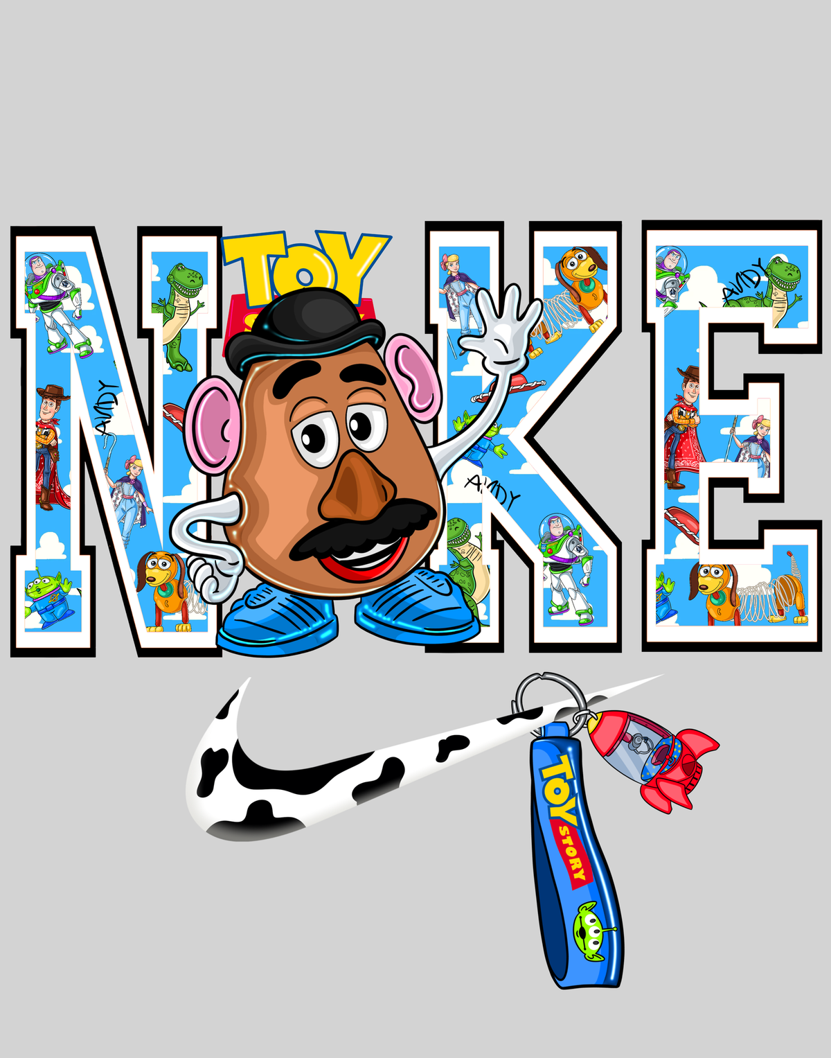 Potato Head — light grey display background