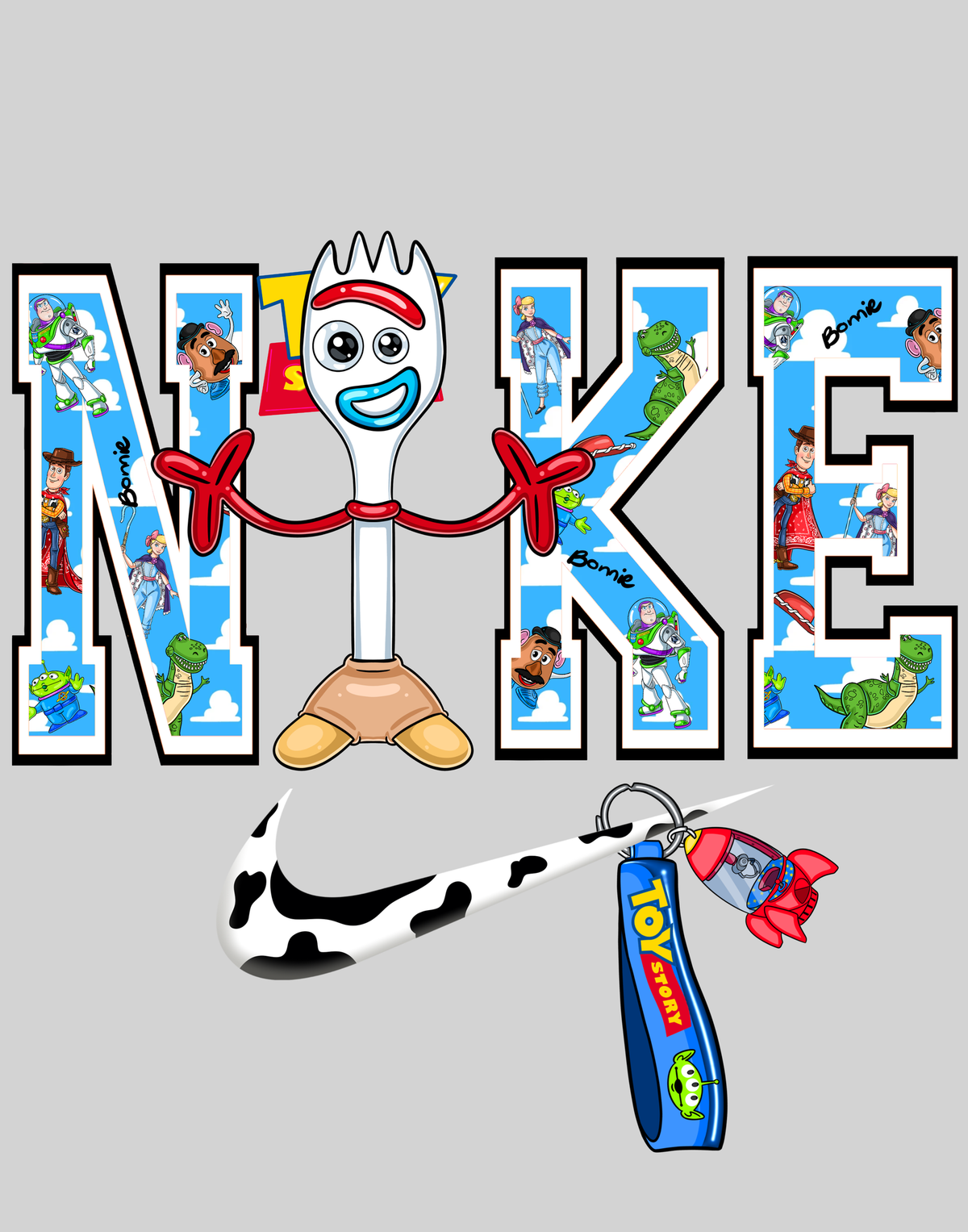 Forky — light grey display background