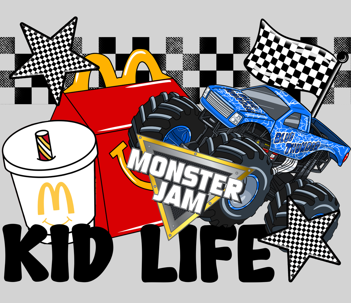 Kid Life - Blue Thunder — light grey display background