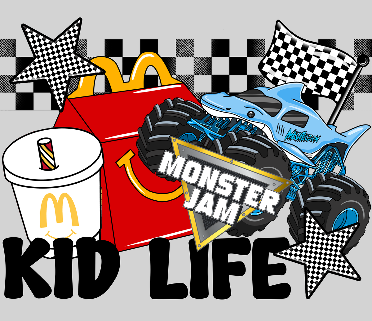 Kid Life - Megalodon — light grey display background