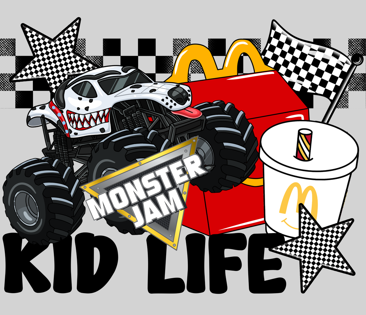 Kid Life - Dalmatian — light grey display background