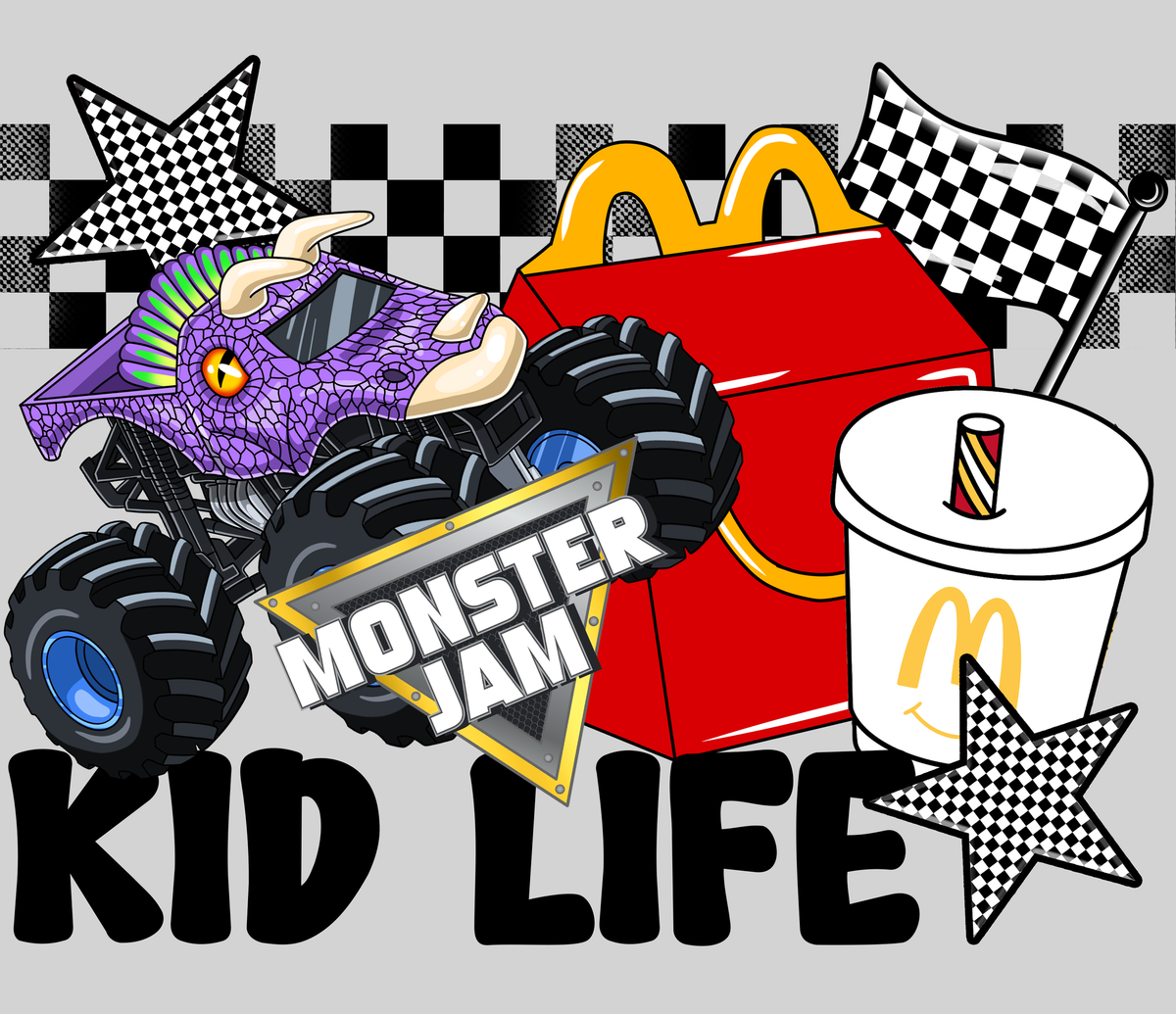 Kid Life - Jurassic — light grey display background