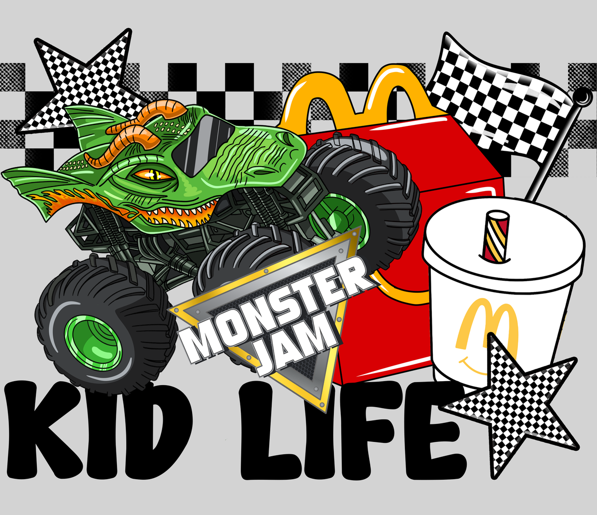 Kid Life - Dragon — light grey display background