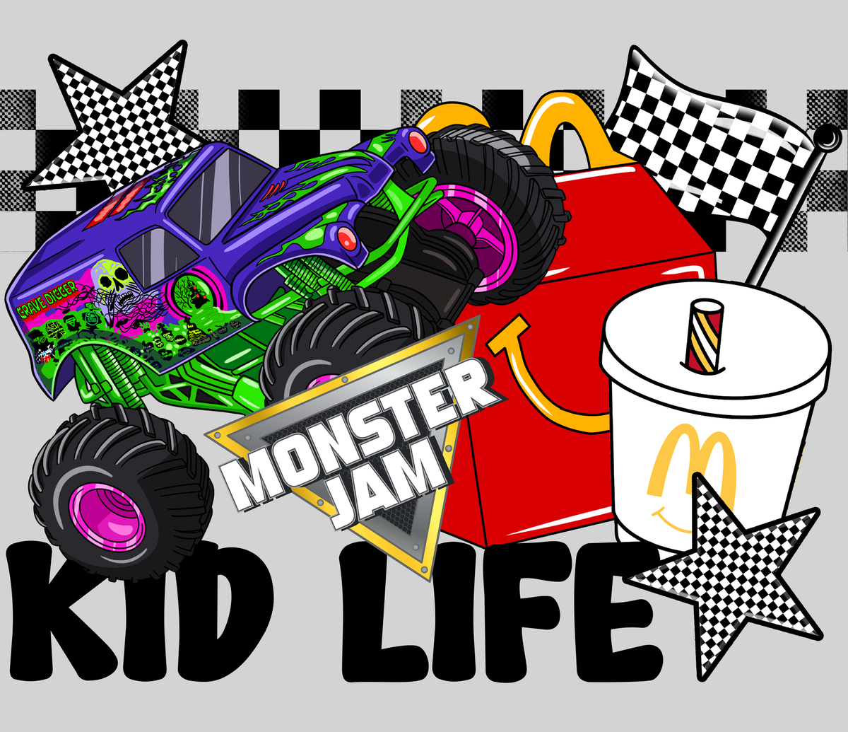 Kid Life - Grave Digger — light grey display background