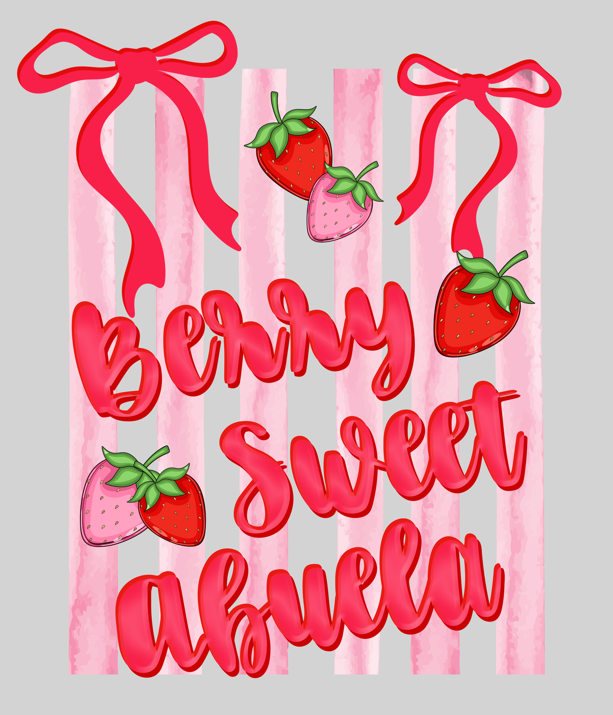 Berry Sweet Abuela — light grey display background