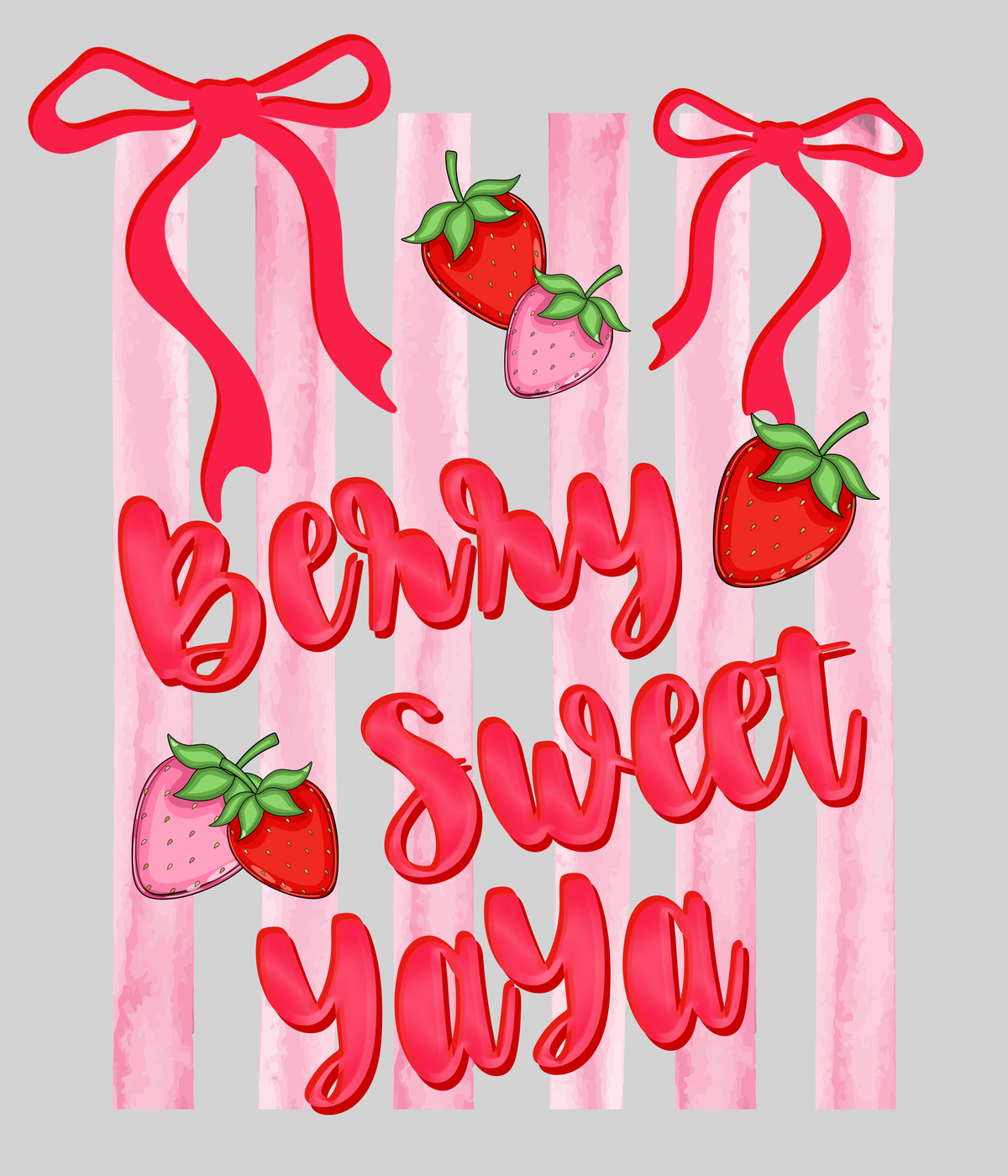 Berry Sweet Yaya — light grey display background