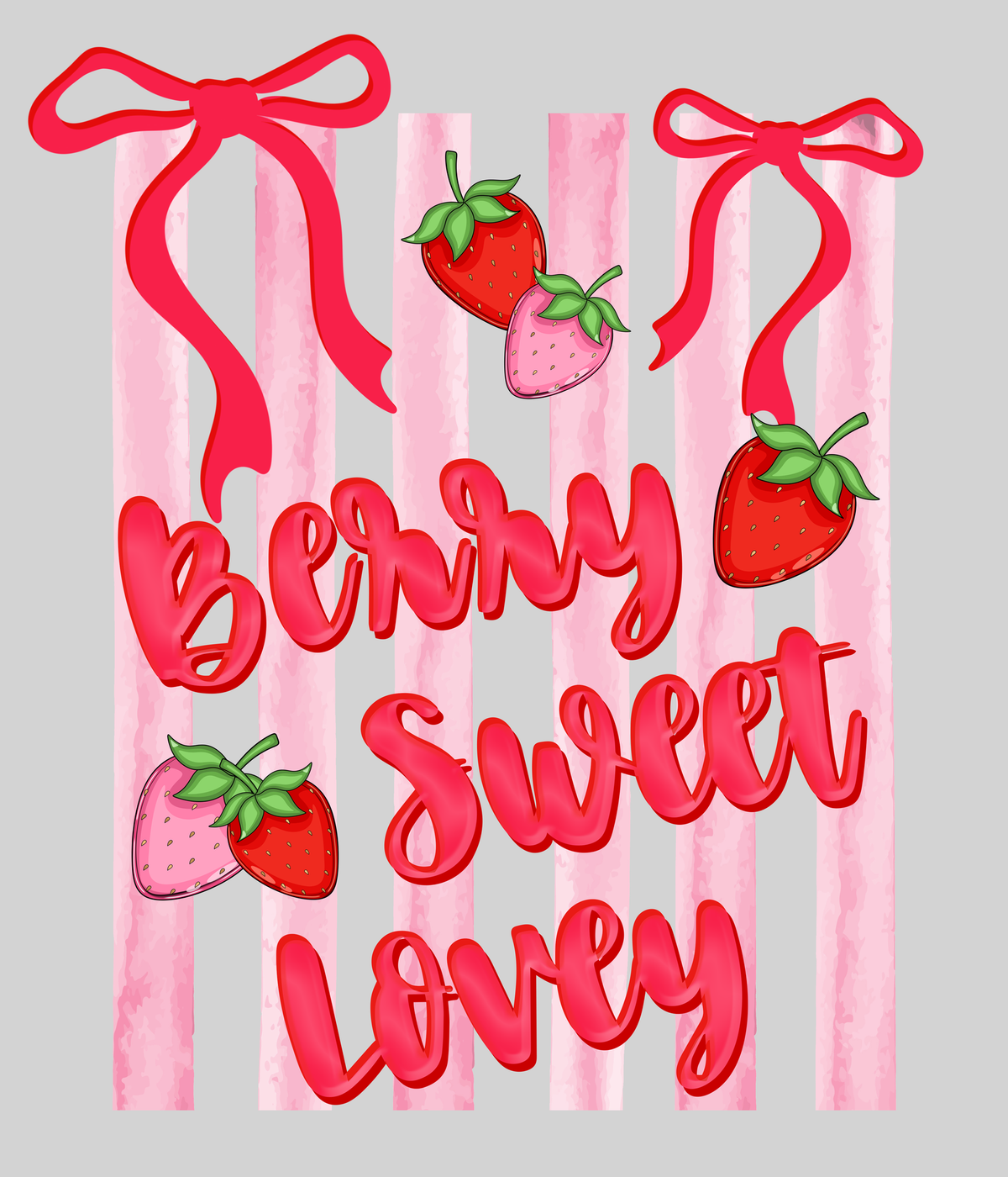 Berry Sweet Lovey — light grey display background