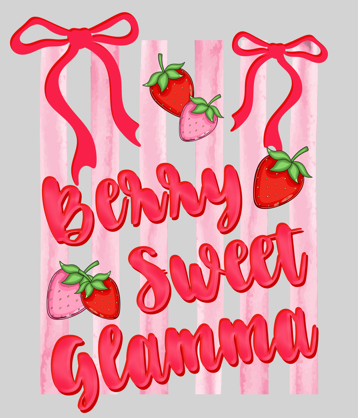 Berry Sweet Glamma — light grey display background