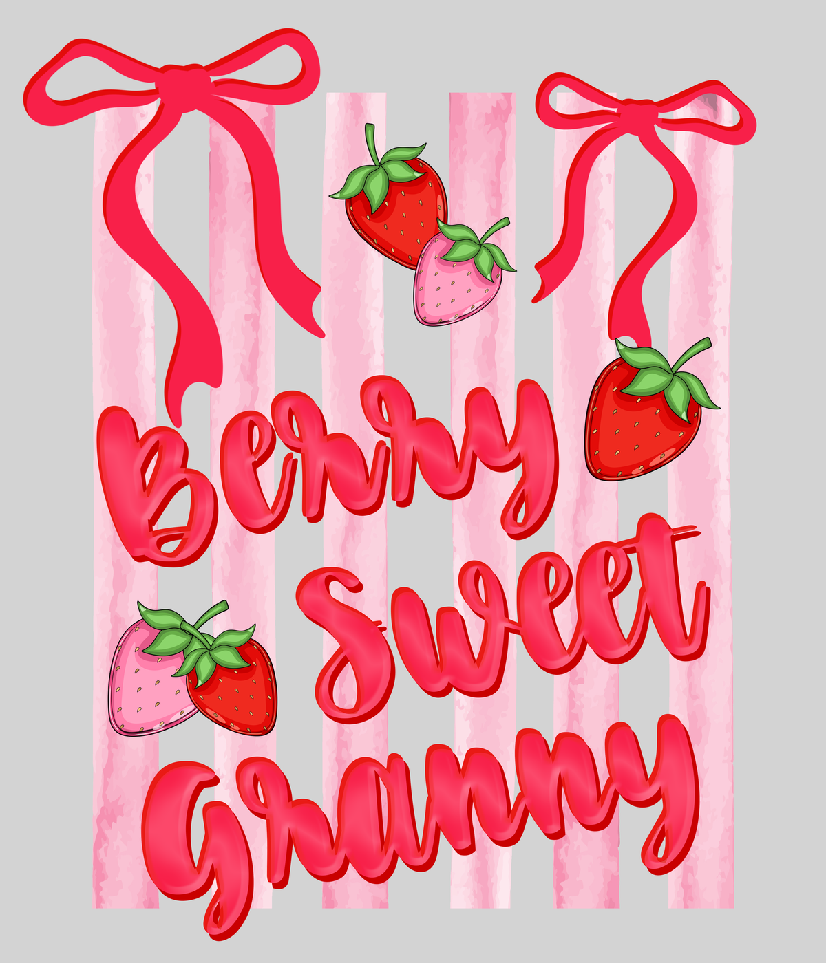 Berry Sweet Granny — light grey display background