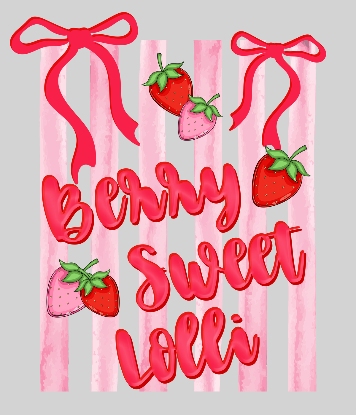 Berry Sweet Lolli — light grey display background