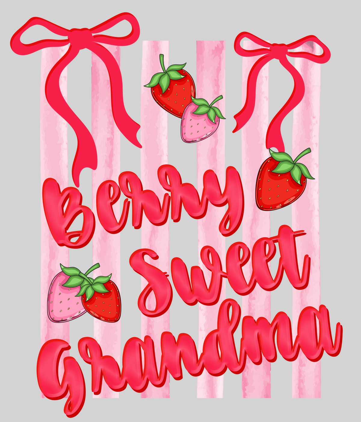 Berry Sweet Grandma — light grey display background