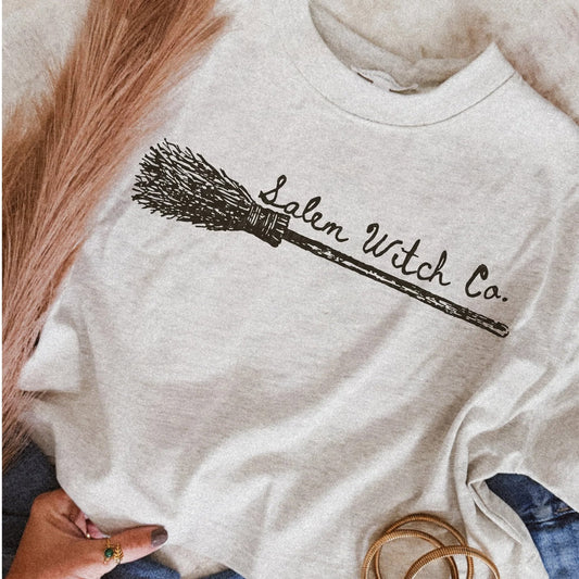 Salem Witch Co. printed garment design mockup