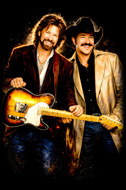 Brooks & D. halftone DTF transfer artwork on a black background