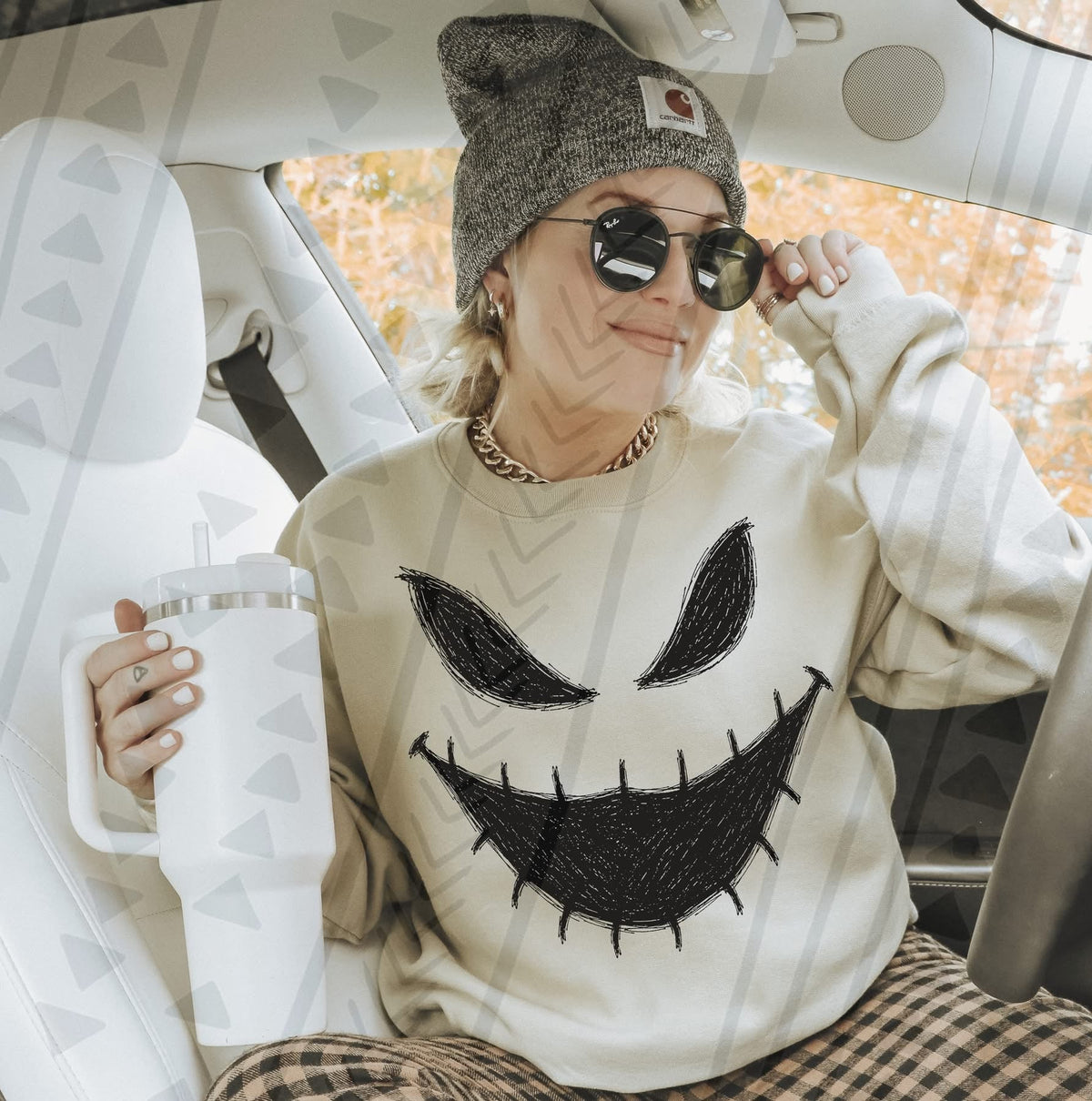 NBC Oogie Face printed garment design preview