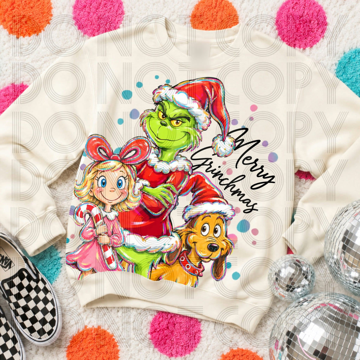 Original product mockup with garment brand label blurred
