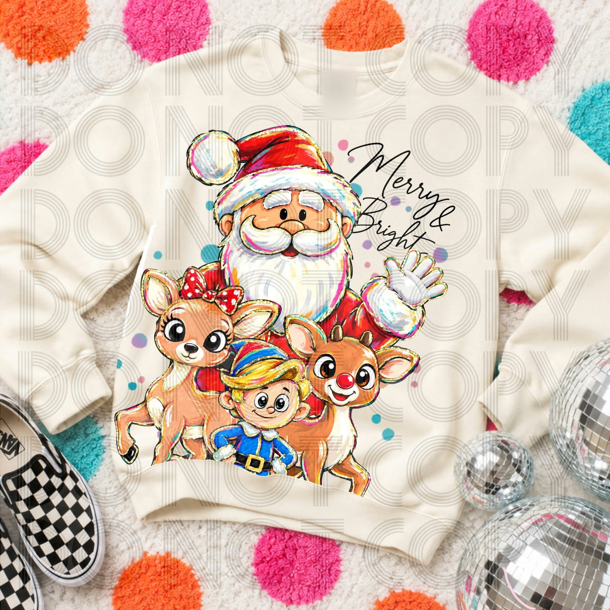 Original product mockup with garment brand label blurred