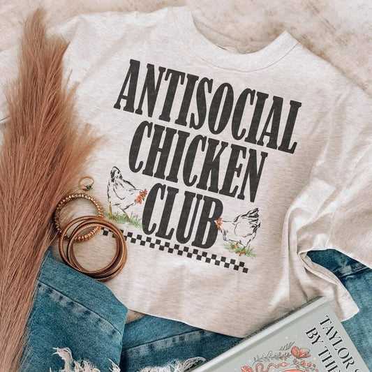 Antisocial Chicken Club printed garment design preview