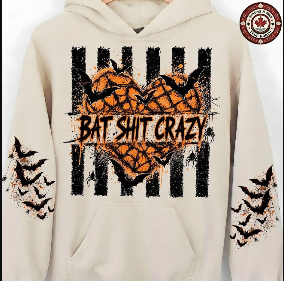Bat Shit Crazy Halloween ready-to-press DTF transfer photo 4