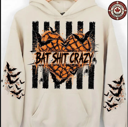 Bat Shit Crazy Halloween ready-to-press DTF transfer photo 4