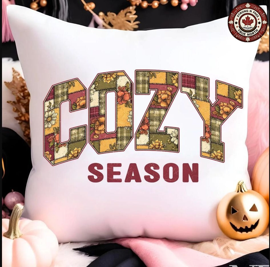 Retro Floral Cozy Season ready-to-press DTF transfer photo 4