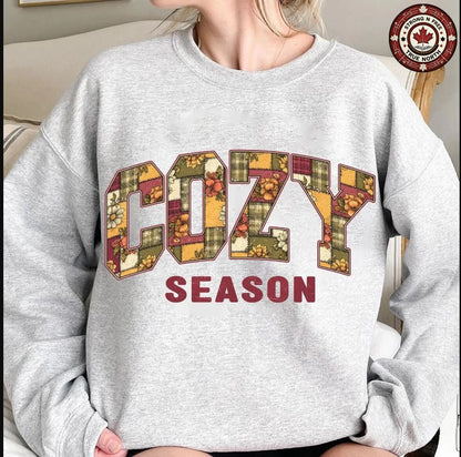 Retro Floral Cozy Season ready-to-press DTF transfer photo 5