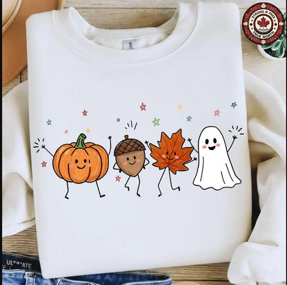 Hello Autumn Doodle Friends ready-to-press DTF transfer photo 1