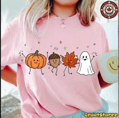 Hello Autumn Doodle Friends ready-to-press DTF transfer photo 6