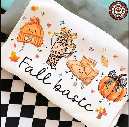 Fall Basic Doodle Friends ready-to-press DTF transfer photo 1