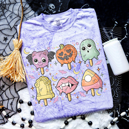 DTF Transfer Fall Halloween Popsicle Design