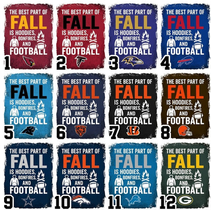 DTF Transfer 32 Best Part of Fall Football Teams Designs