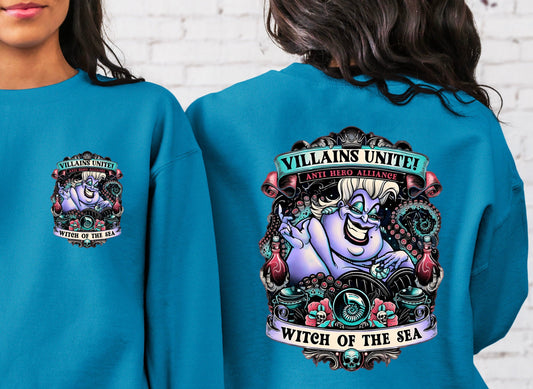 T-Shirt Or Sweatshirt The Villains Sea Witch Style  Parody .