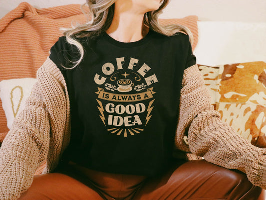 T-Shirt Or Sweatshirt  Exclusive Coffee Design vintage style .