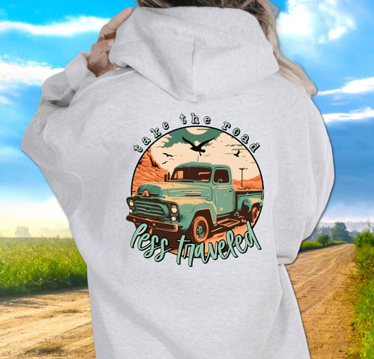 T-Shirt Sweatshirt Country Take The Road Less Traveled .