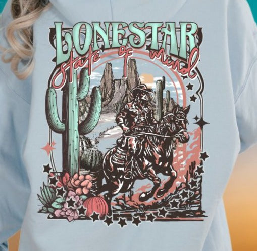 Country Lone Star State of Mind T-Shirt Sweatshirt - Rustic Style