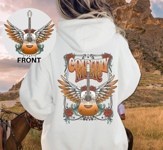 T-Shirt Or Sweatshirt Country Music Flying Wings .