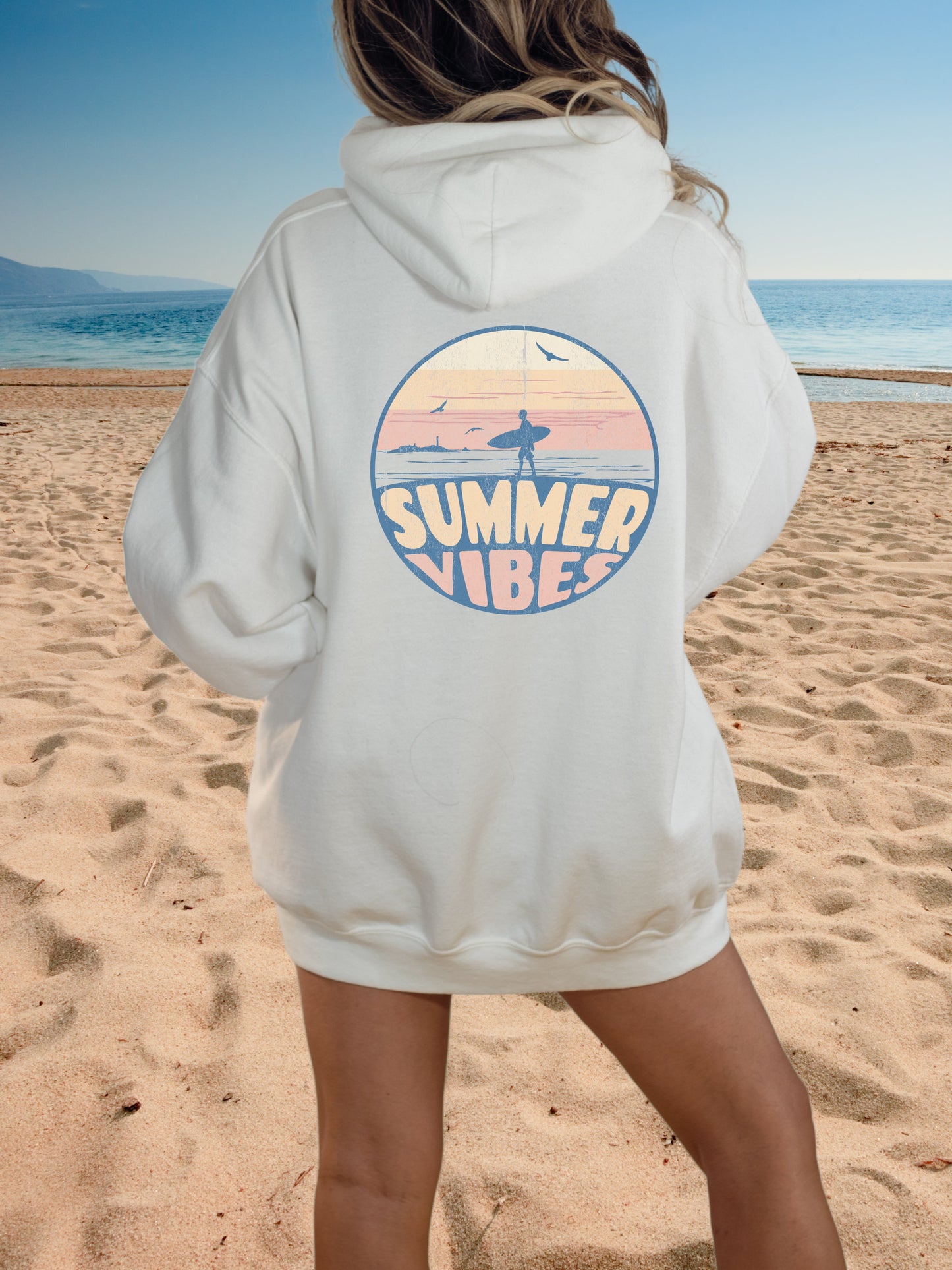 T-Shirts Or Sweatshirt  Summer Vibe Vintage Style .