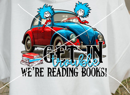 Vintage Read Get In Were Reading T-Shirt or Sweatshirt .